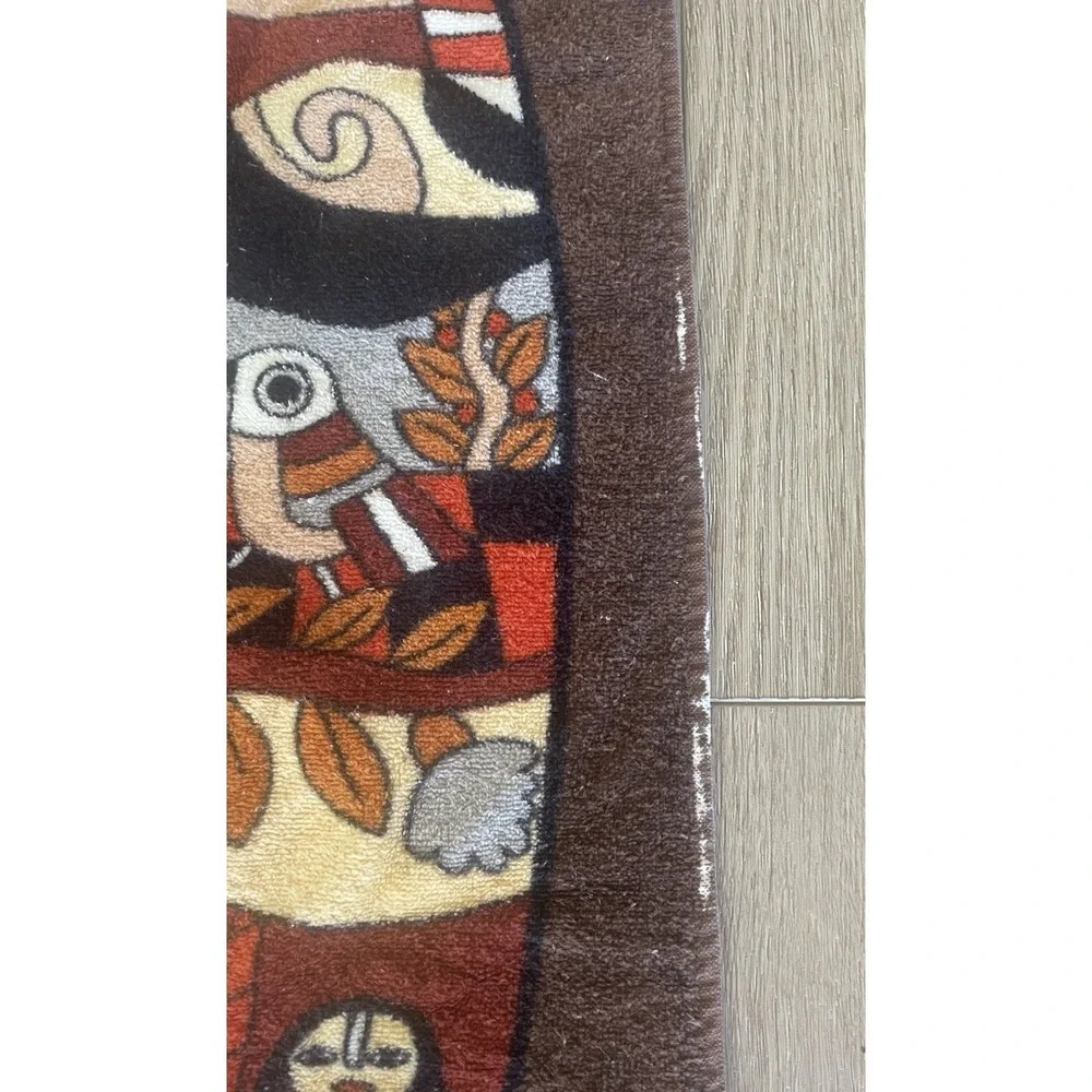 Vtg Hilasal Fernando Llort La Palma 1970s Folk Art Beach Towel El Salvador 66x32